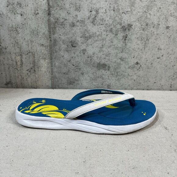 Under Armour 4D Foam Women's Size 8 Comfort Flip Flops Sandals Thong Blue - Picture 3 of 10